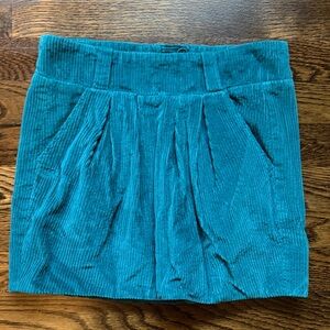 Girls Little Marc Jacobs Teal Corduroy mini Skirt size 12
